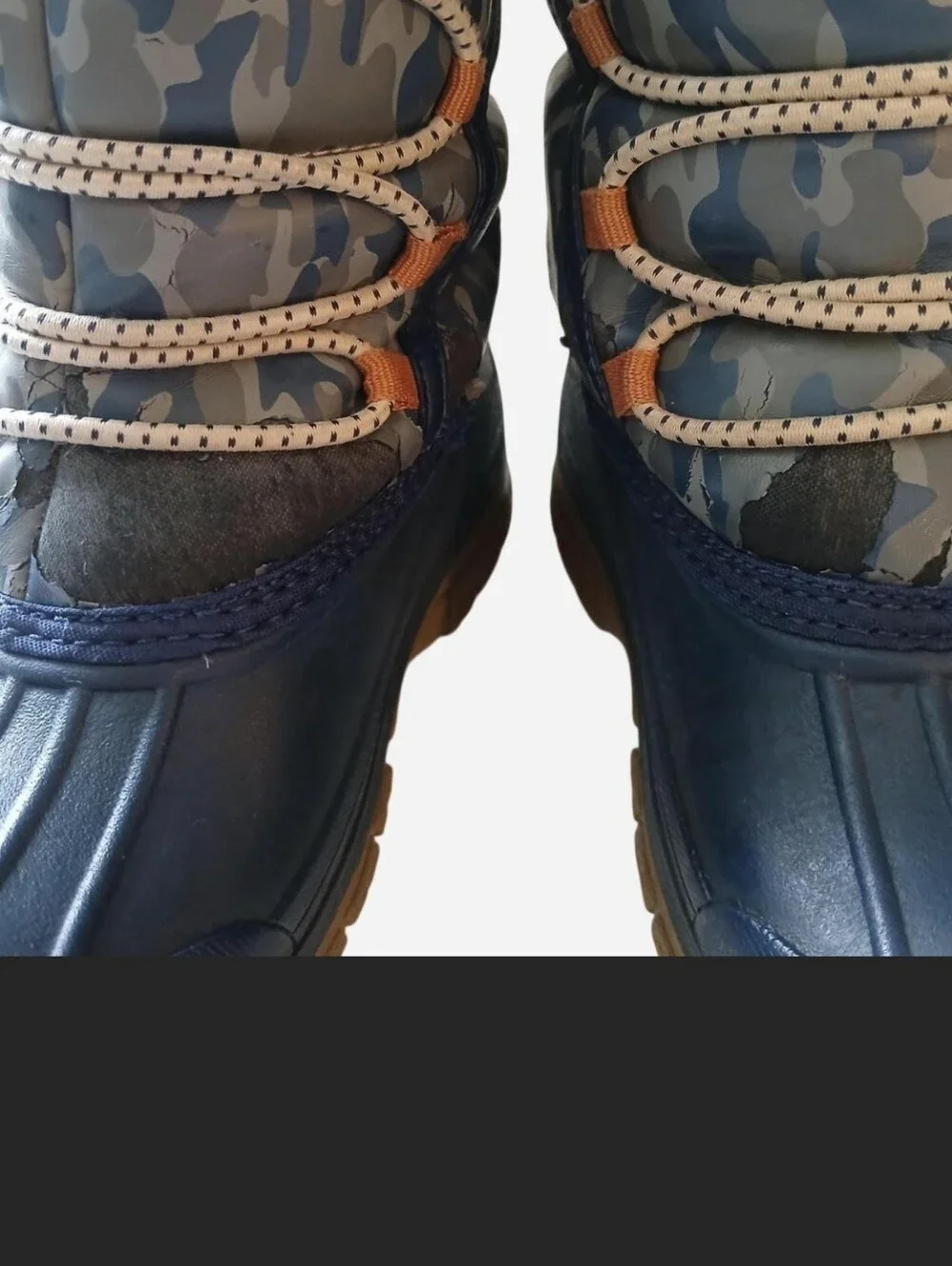 Osh Kosh B'gosh Boys Size 10 Duck Boots Blue Thermal Lined